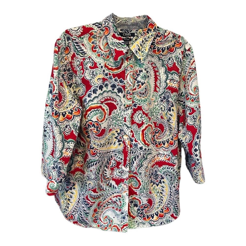 Chaps Women's Shirt Sz 2X No Iron